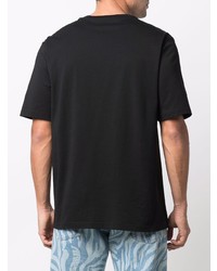 schwarzes T-Shirt mit einem Rundhalsausschnitt von Moschino