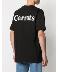 schwarzes T-Shirt mit einem Rundhalsausschnitt von Carrots