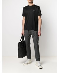 schwarzes T-Shirt mit einem Rundhalsausschnitt von Emporio Armani