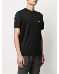 schwarzes T-Shirt mit einem Rundhalsausschnitt von Emporio Armani