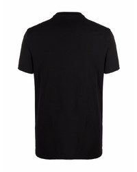 schwarzes T-Shirt mit einem Rundhalsausschnitt von DSQUARED2