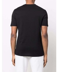 schwarzes T-Shirt mit einem Rundhalsausschnitt von Balmain