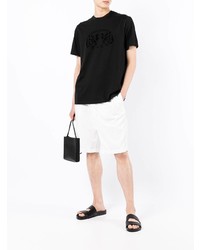 schwarzes T-Shirt mit einem Rundhalsausschnitt von Armani Exchange