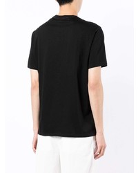 schwarzes T-Shirt mit einem Rundhalsausschnitt von Armani Exchange