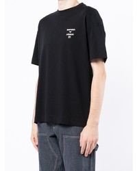 schwarzes T-Shirt mit einem Rundhalsausschnitt von Emporio Armani