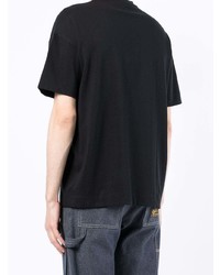 schwarzes T-Shirt mit einem Rundhalsausschnitt von Emporio Armani