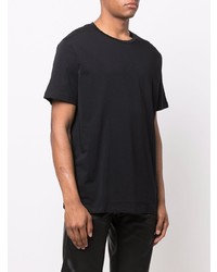 schwarzes T-Shirt mit einem Rundhalsausschnitt von Balmain