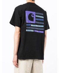 schwarzes T-Shirt mit einem Rundhalsausschnitt von Carhartt WIP