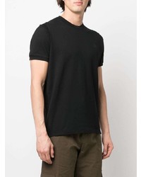 schwarzes T-Shirt mit einem Rundhalsausschnitt von DSQUARED2