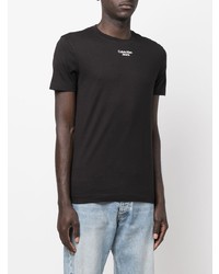 schwarzes T-Shirt mit einem Rundhalsausschnitt von Calvin Klein Jeans