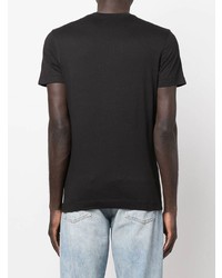 schwarzes T-Shirt mit einem Rundhalsausschnitt von Calvin Klein Jeans