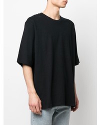 schwarzes T-Shirt mit einem Rundhalsausschnitt von Isabel Marant