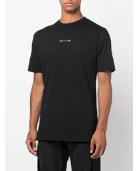schwarzes T-Shirt mit einem Rundhalsausschnitt von 1017 Alyx 9Sm