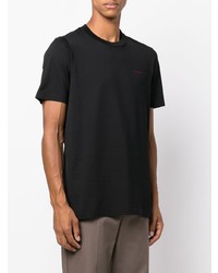 schwarzes T-Shirt mit einem Rundhalsausschnitt von Marni