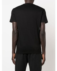 schwarzes T-Shirt mit einem Rundhalsausschnitt von DSQUARED2