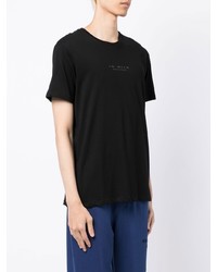 schwarzes T-Shirt mit einem Rundhalsausschnitt von Armani Exchange