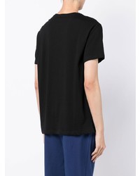 schwarzes T-Shirt mit einem Rundhalsausschnitt von Armani Exchange