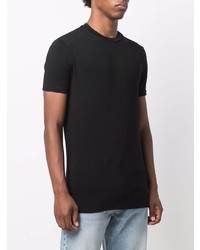 schwarzes T-Shirt mit einem Rundhalsausschnitt von Emporio Armani