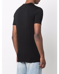 schwarzes T-Shirt mit einem Rundhalsausschnitt von Emporio Armani