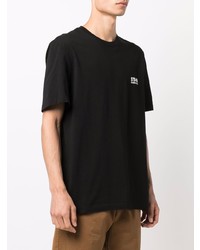 schwarzes T-Shirt mit einem Rundhalsausschnitt von Golden Goose