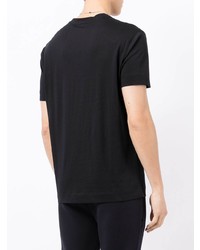 schwarzes T-Shirt mit einem Rundhalsausschnitt von Emporio Armani