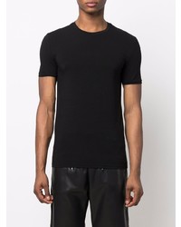 schwarzes T-Shirt mit einem Rundhalsausschnitt von Balmain