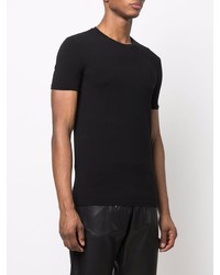 schwarzes T-Shirt mit einem Rundhalsausschnitt von Balmain