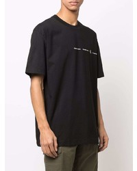 schwarzes T-Shirt mit einem Rundhalsausschnitt von Calvin Klein Jeans