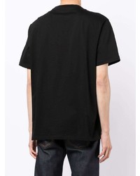 schwarzes T-Shirt mit einem Rundhalsausschnitt von Armani Exchange