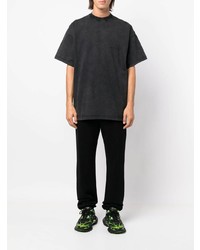 schwarzes T-Shirt mit einem Rundhalsausschnitt von Balenciaga