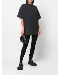 schwarzes T-Shirt mit einem Rundhalsausschnitt von Balenciaga