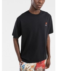 schwarzes T-Shirt mit einem Rundhalsausschnitt von Kenzo