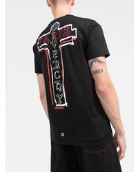 schwarzes T-Shirt mit einem Rundhalsausschnitt von Givenchy