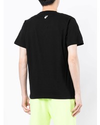 schwarzes T-Shirt mit einem Rundhalsausschnitt von Off-White