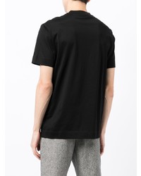 schwarzes T-Shirt mit einem Rundhalsausschnitt von Emporio Armani