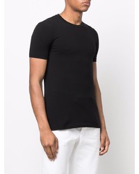 schwarzes T-Shirt mit einem Rundhalsausschnitt von Balmain