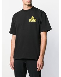 schwarzes T-Shirt mit einem Rundhalsausschnitt von Gcds