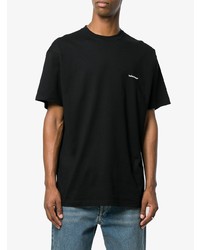 schwarzes T-Shirt mit einem Rundhalsausschnitt von Balenciaga