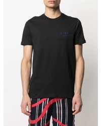 schwarzes T-Shirt mit einem Rundhalsausschnitt von Paul Smith