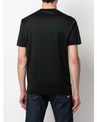 schwarzes T-Shirt mit einem Rundhalsausschnitt von Emporio Armani