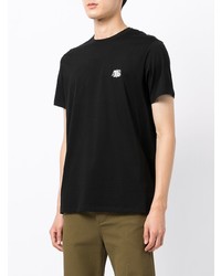 schwarzes T-Shirt mit einem Rundhalsausschnitt von Armani Exchange