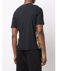 schwarzes T-Shirt mit einem Rundhalsausschnitt von Versace