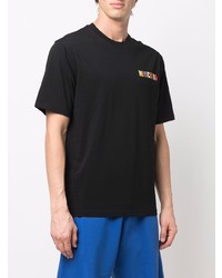 schwarzes T-Shirt mit einem Rundhalsausschnitt von Moschino