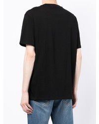 schwarzes T-Shirt mit einem Rundhalsausschnitt von Armani Exchange