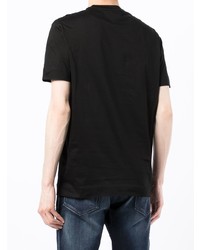 schwarzes T-Shirt mit einem Rundhalsausschnitt von Emporio Armani