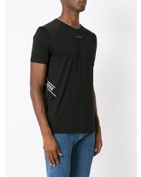 schwarzes T-Shirt mit einem Rundhalsausschnitt von BOSS