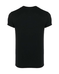 schwarzes T-Shirt mit einem Rundhalsausschnitt von Emporio Armani