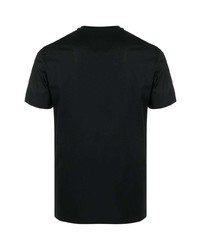 schwarzes T-Shirt mit einem Rundhalsausschnitt von Emporio Armani