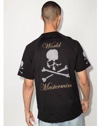 schwarzes T-Shirt mit einem Rundhalsausschnitt von Mastermind Japan