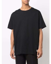 schwarzes T-Shirt mit einem Rundhalsausschnitt von Balmain